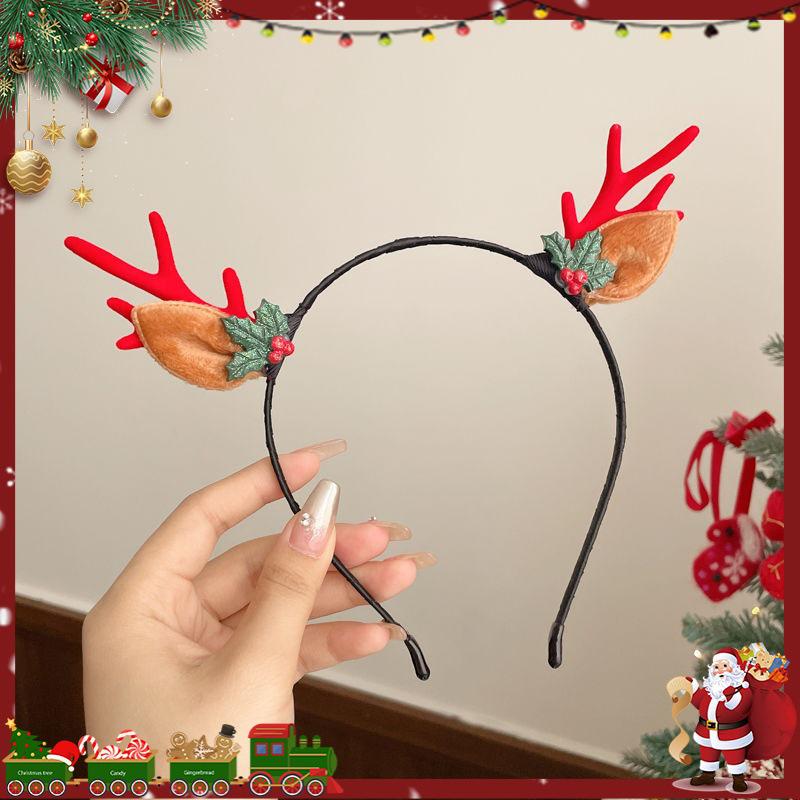 Weihnachts Rentier Geweih Stirnband für Kinder - Niedliches Kostümgeschenk, Haarspange & Dekoration