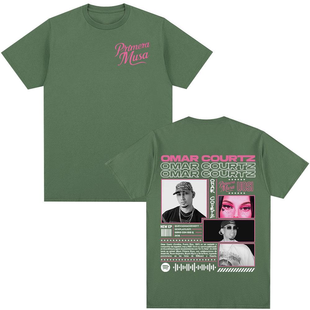 

Rapper Omar Courtz Primera Musa Album Tour Merch T Shirt Unisexs Women Hip Hop Fashion Tshirt Casual Cotton Short Sleeve Tshirts 4XL