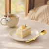 Kitchen Dining Accessory Tulip Shaped Stainless Steel Spoon, Long Handle Coffee Ice Cream Dishwasher Safe Spoon Dessert Serving with Hanging