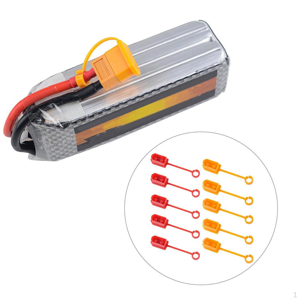 10 Pack XT60 Connector Dust Cover for Lipo Battery