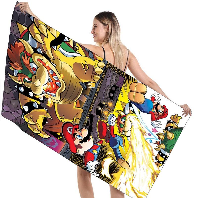 Children's Mario Beach Towel Super Soft And Absorbent!