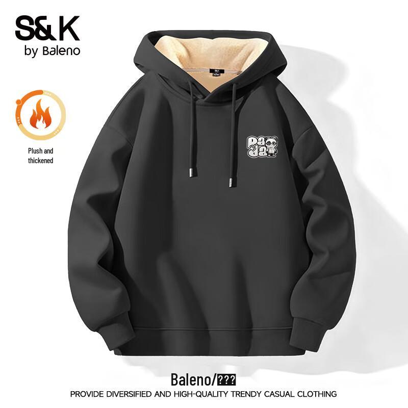 

Baleno Men s S&K Alpaca Wool Blend Plush Lined Hoodie M