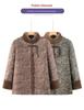 Plus Size Padded Cotton Coat for Middle-Aged Women - Winter Tang Suit Style