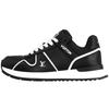 Run Away Cow Leather Low Top Casual Shoes Men's Black 1AHSS8