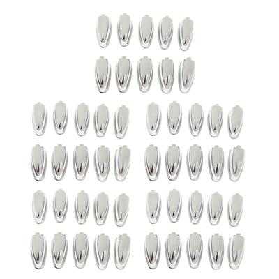 MagiDeal 50pcs Percussion Drum Set Lugs Silver Hardware DIY for Drum Player