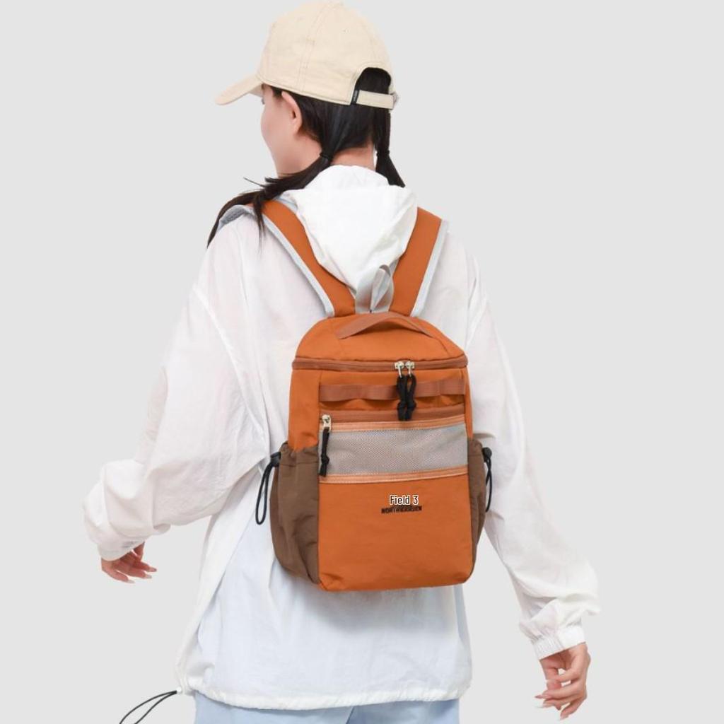 Sac à dos de randonnée léger et résistant à l'eau à blocs de couleurs - Grande capacité pour hommes et femmes