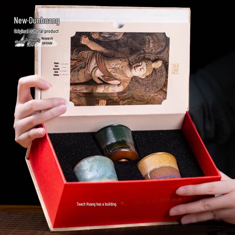 Dunhuang Kiln-Glazed Ceramic Tea Set