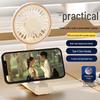 Portable Foldable Silent Fan: Handheld, Desktop, & Neck-Mounted Phone Holder