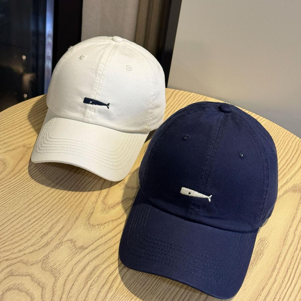 New embroidered soft-top baseball cap for men and women couples versatile face small sunshade cap curved brim dome tide