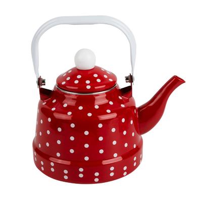 Emaye Kettle Haşlanmaya Karşı Sap Çaydanlık Su Ev Tenceresi Zarif Görünüm Çaydanlık Paslanmaz Çelik Mutfak