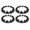 4Pcs Wheel Hub Trim Cover Hubcaps Tire Protection Rim Cap Universal for ATV Go Kart 10in ( OD: Approx. 280mm 11.0in,