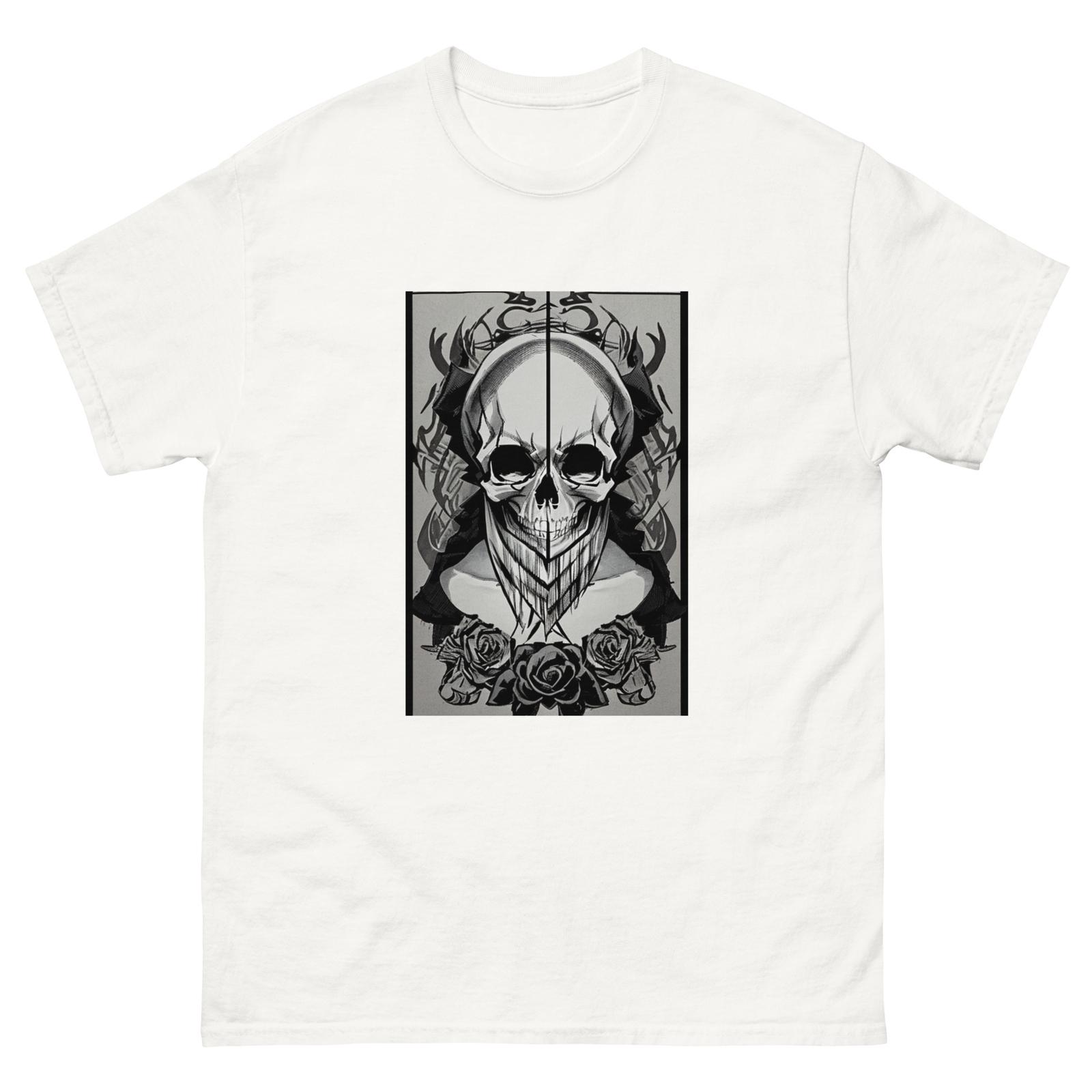 Men s T-shirt cool skull Halloween cosplay death skeleton game tee S