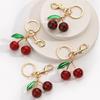 Fashion Forward Cherry Resin Pendant Charming Cherry Purse Pendant Key Holder Key Pendant Accessory for Everyday Use