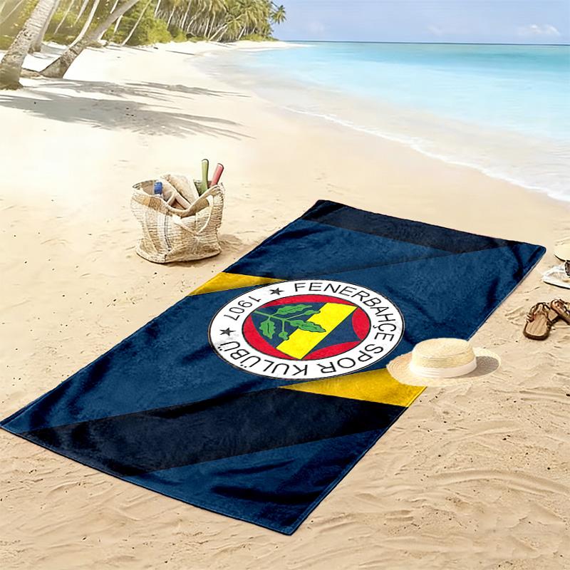 Fenerbahce Print Beach Towel, Large Soft Quick Dry Towel for Beach Camping Swimming