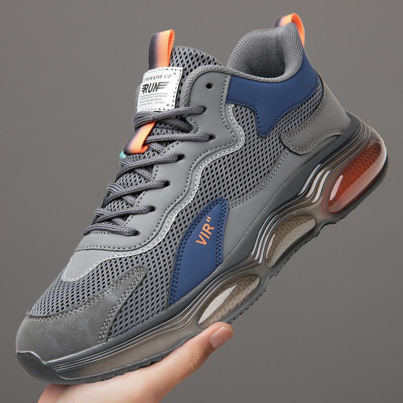 Fashion High Quality 2025 Men‘s Sneakers Elasticity Air-cushion Running Shoes Platform Man Tennis Sneakers Non Slip Casual Walking Shoes