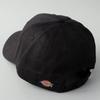 Dickies Patch Emblem Low Cap Logo Polo Cap Hat for Men and Women, Unisex, Solid Color, 874 6-Panel Cotton Baseball Cap, 024 Looking Black