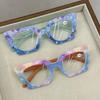 Fashion Colorful Reading Glasses Women Multi-color Dazzling Presbyopia Glasses Large Frame Anti Blue Light Far Sight Glasses