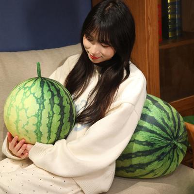 Watermelon Plush Toy Stuffed Fruit Pillow Soft Watermelon Throw Pillow Room