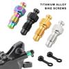 Motorcycles Brake Caliper Bleed Screw Bleeding Bleed Nipple Screw with Dust Caps Disc Brake Caliper Exhaust Screw