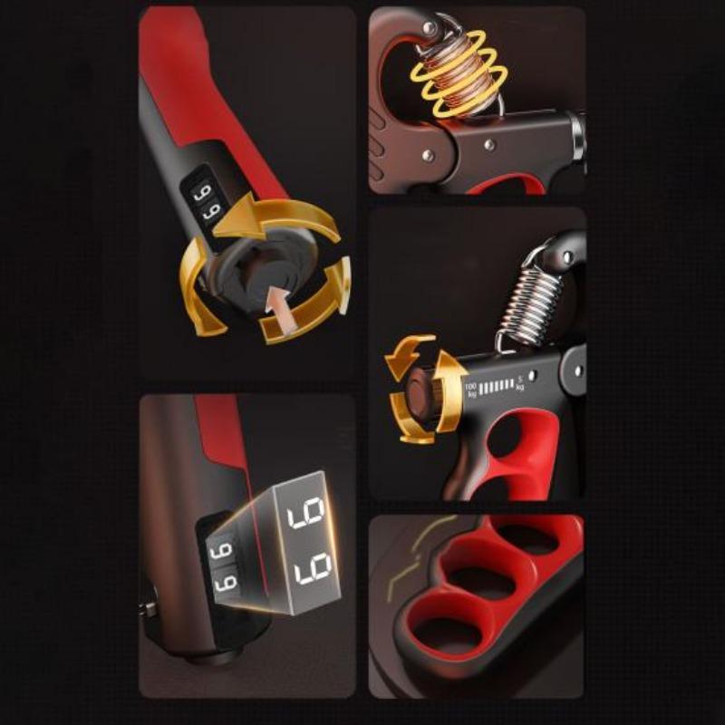 Hand Grip Strength Trainer Mechanical Countable 5-100KG Adjustable Forearm Exerciser Muscle Strengthener Developer Fitness Equipment