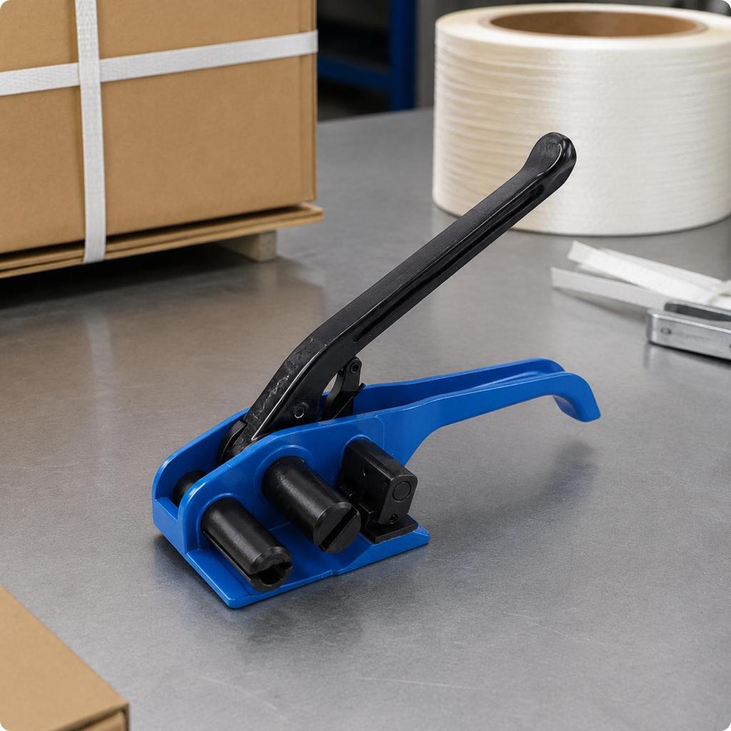 Manual Fiber-Strap Tensioning Tool Heavy-Duty for Shipping Personnel
