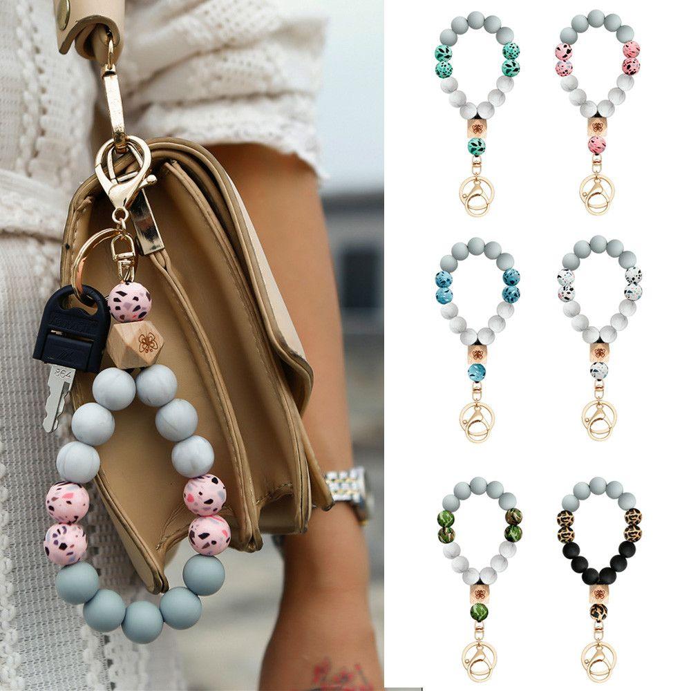 

Друзья Подарок Силиконовый Камуфляж Деревянный Браслет Брелок Брелок Бисерный браслет Брелок для ключей