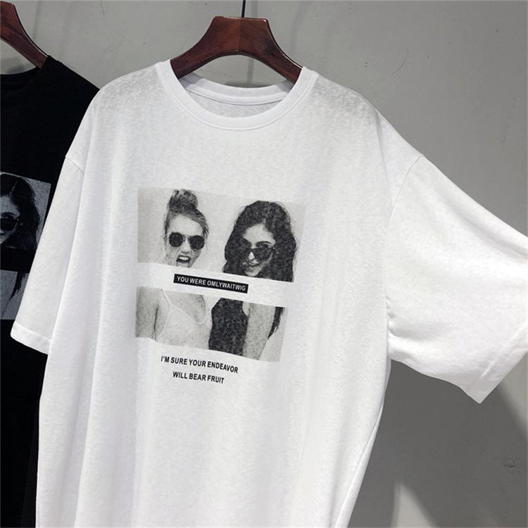 

Белая футболка с короткими рукавами, женская базовая рубашка на весну и лето, новый свободный топ из чистого хлопка для ленивых пар XXXL белый