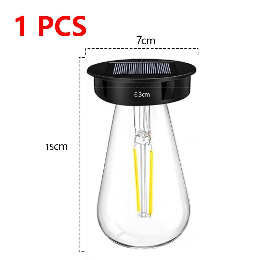 4-1PCS 8CM Solar Lamp Base with LED Bulb LED Night Light Base IP44 Waterproof Courtyard Light Base for Outdoor Camping Picnic