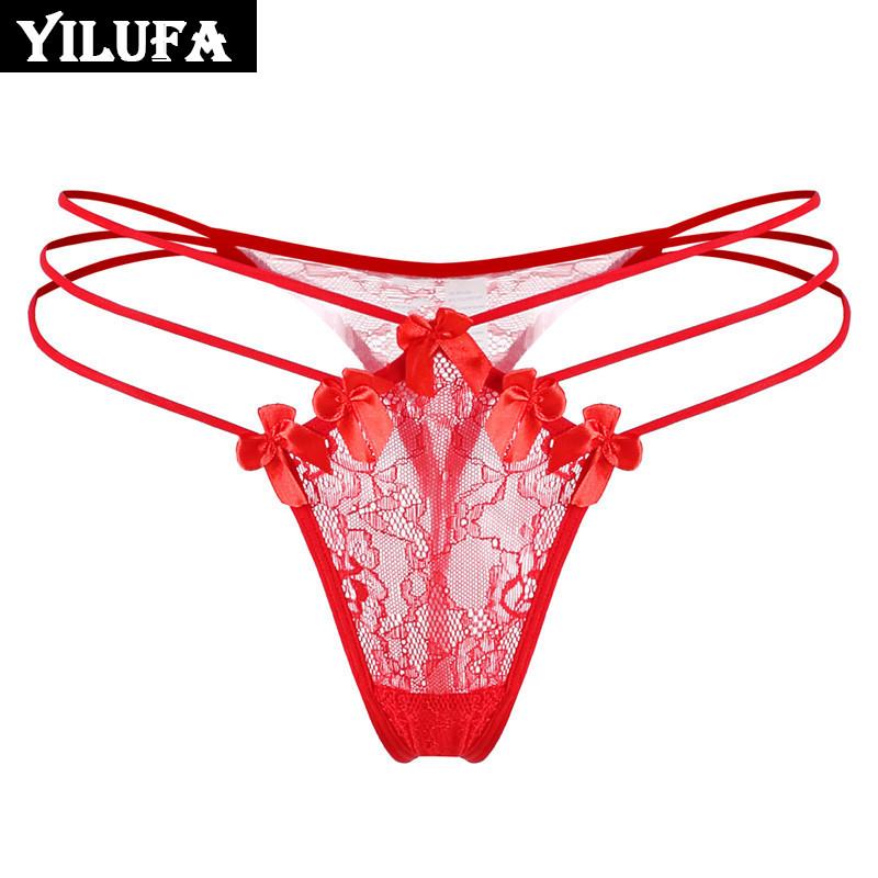 Sissy Encaje Bolsa bragas con bowknot Lencería Sexy Hombre tanga Jockstrap Ropa  interior Baja altura Perla Sissy G String T back Gay Tanga comprar a buen  precio — entrega gratuita, reseñas reales