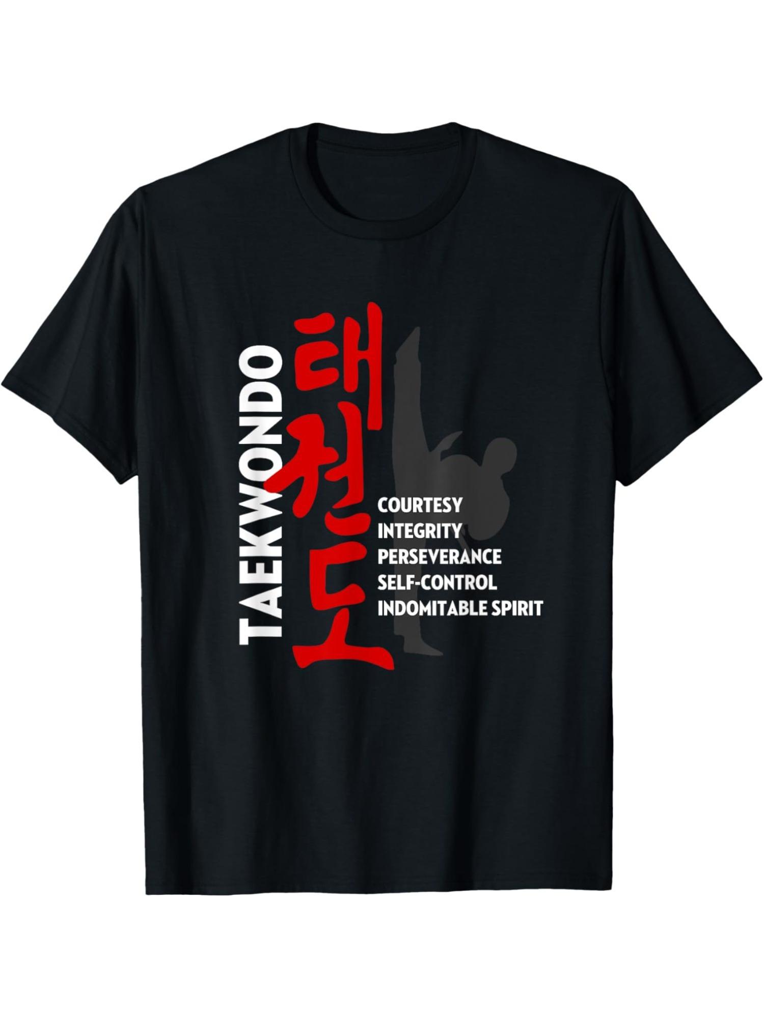 Taekwondo Principles T-shirt - Martial Arts Graphic Tee with 5 Core Values (Honesty XXXXL
