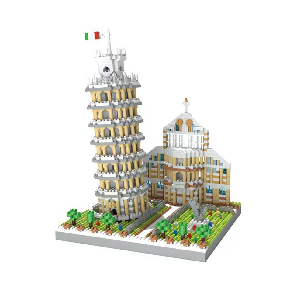Professional Fishing Unisex Knew Built The Leaning Tower Of Pisa Euro Constrution Micro Mini Building Blocks For Adult Child Toys Set Roma Colosseum Bricks