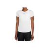 Nike Dri-FIT One Solid Logo Print Quick-Dry Casual Breathable Slim Fit Crew Neck Short Sleeve T-Shirt Women Tops White DD0627-100