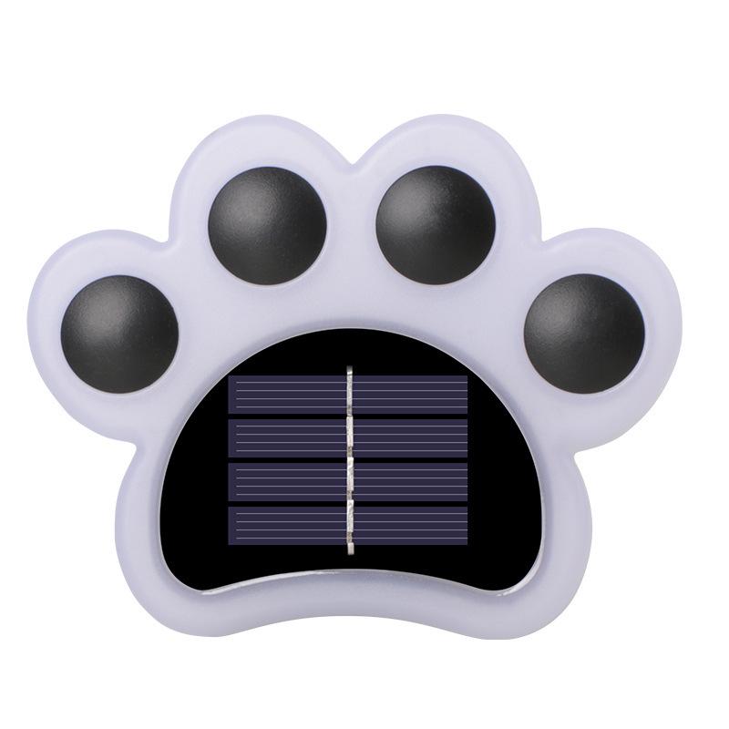 Waterproof Solar Cat Paw Ground Lights for Outdoor Garden, Courtyard, Stair Decoration, and Balcony Ambiance