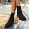 Women Ankle Sock Boots Winter Dress Elegant Boots Women Outdoor High Heels Shoes Party Designer Sexy Shoes for Women
