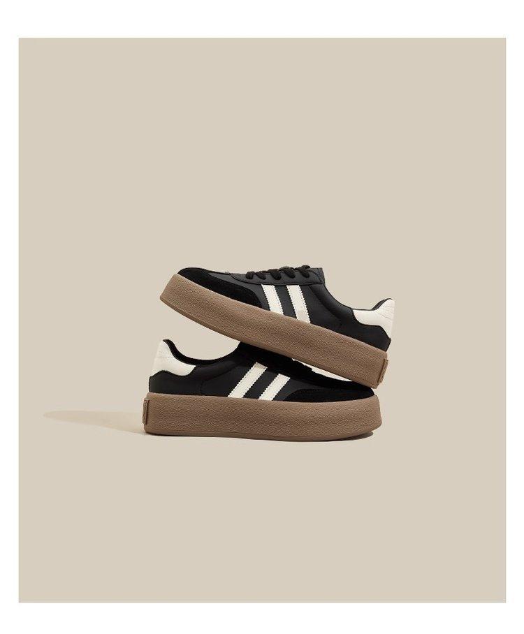 

Sneakers platform casual board shoes women s 2025 spring and summer new mesh breathable women s shoes soft sole heightening German training shoes 34