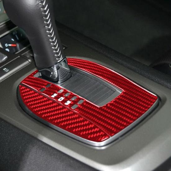 Carbon Fiber Car Automatic Gear Shift Bottom Cover For Chevrolet Camaro 10-15