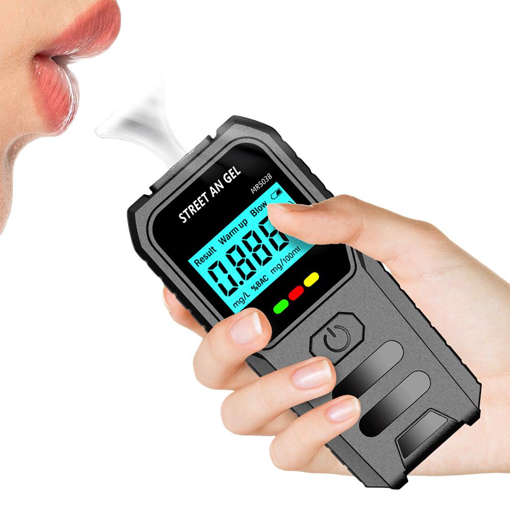 

Digital Alcohol Breath Tester Backlight LCD Display Handheld Alcohol Analyzer Accurate Drunk Driving Analyzer for Home Party Use China Mainland