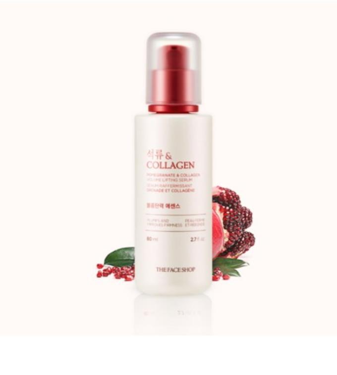 The Face Shop Pomegranate & Collagen Volume & Firming Essence 80ml | Hydration & Elasticity