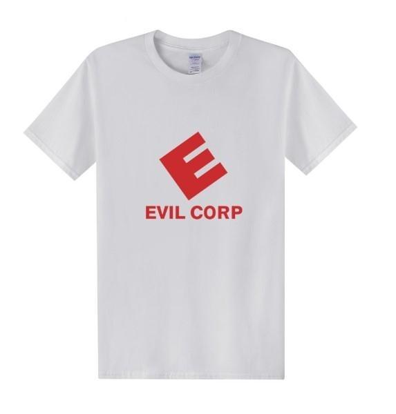 Mr Robot Evil Corp Logo T Shirts Men Tshirt Summer Short Sleeve Cotton Mr Robot T Shirt Tops Free Shipping