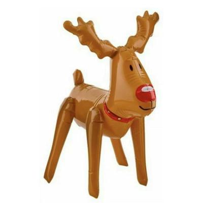 Fashion Party Tool Funny Christmas Reindeer Inflatable Ball Decoration Ball Outdoor Decoration