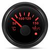 Auto Car Boat 2" 52mm Oil Temperature Gauge with Warning Red Light 50~150℃ Oil Temp Meter+Sensor 1/8NPT M14X1.5 DC12V 24V