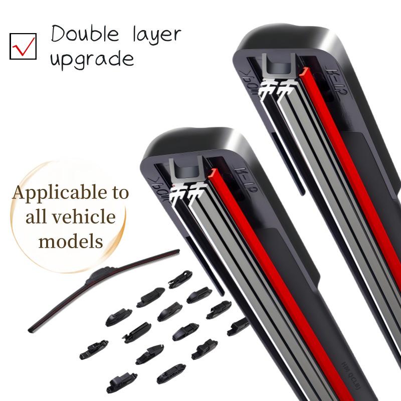 Frameless Universal Wiper Blade for Volkswagen Jetta - Multifunctional 6-Layer Design