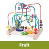 Montessori Toys Colorful Wooden Roller Coaster Educational Circle Toy for Preschool Learning Bead Maze Toy Perfect Gift for Kids