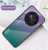 For Honor X9B X 9B Deksel Gradient Aurora Herdet Glass Myk Ramme Bakdeksel Telefondeksel