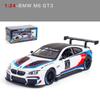 1/24 skala M6 GT3 odlany model samochodu zabawka, wycofać pojazd zabawkowy z dźwiękiem i światłem dla dzieci maluch chłopcy dziewczęta kolekcja prezentów