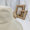 Fashion Tie Design Fisherman Hat Big Brim Foldable Bucket Hat Cotton Linen Visor Cap Women