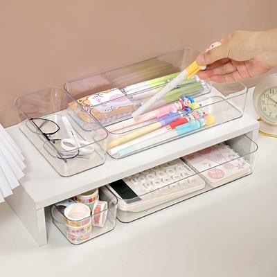 Transparent Box Storage Organizer Plastic Container Box Clear Desk Drawer Organizer Table Jewelry Box Makeup Organizer Boxes