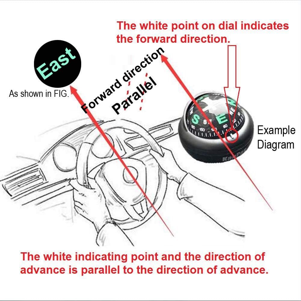 KanPas Automotive Compass Ball for Car or Boat