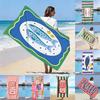 1 pièce Serviettes de plage mignonnes sur le thème des sardines à séchage rapide pour les vacances d'été Choix parfait pour les cadeaux de fête de vacances à la plage