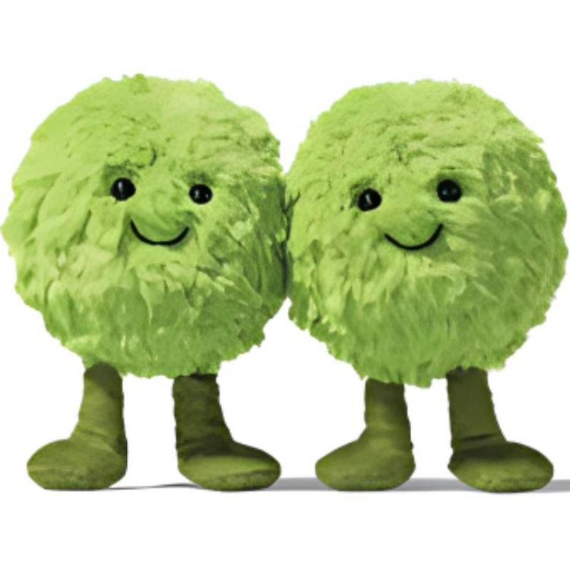 

JELLYCAT Fun Food AMUSEABLES DOT PEGGY MUSHY PEAS - Гороховое пюре Милая кукла Плюшевая Маленькая Высокая Box Not Included